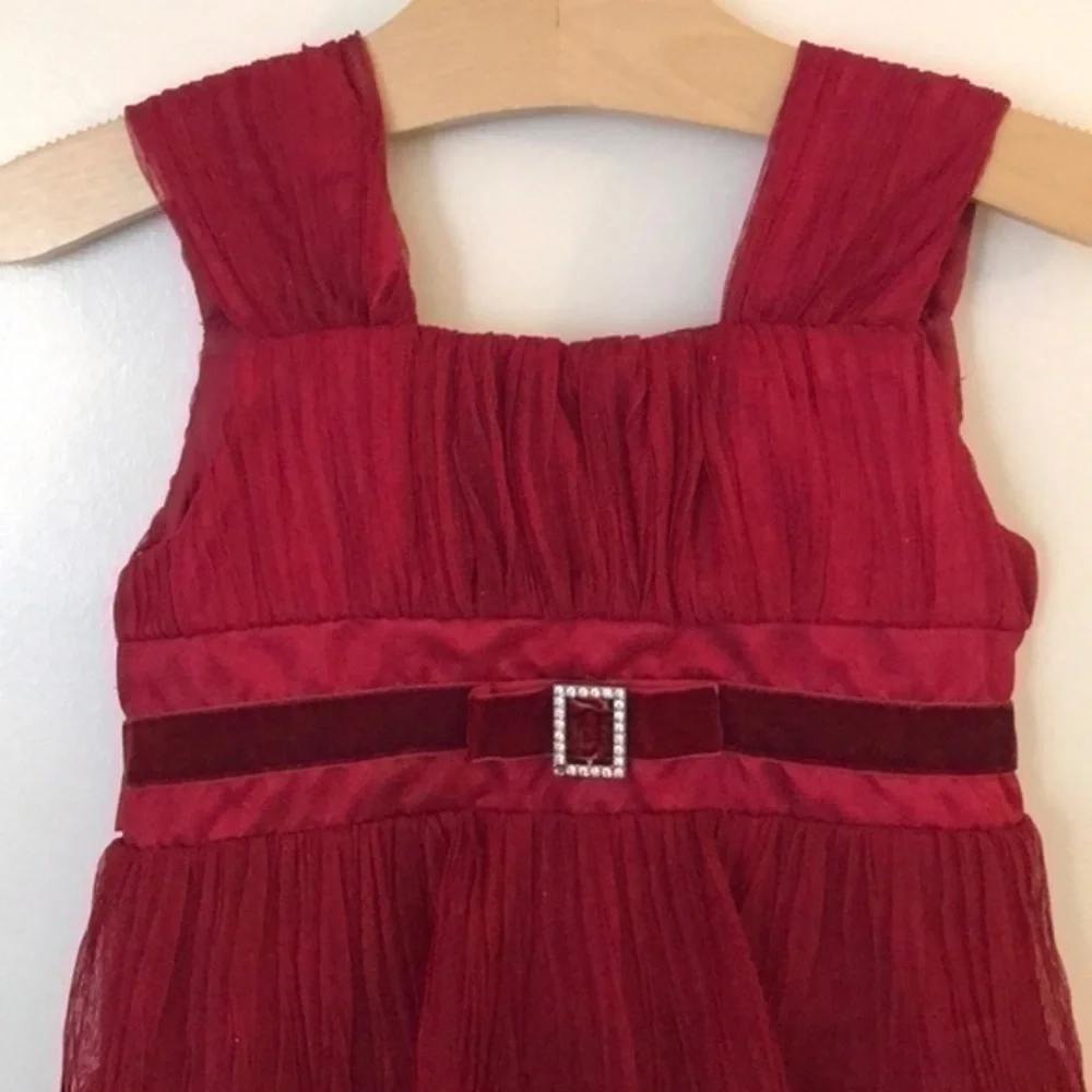 JONA MICHELLE Red Layered Fancy Dress Size 4/5